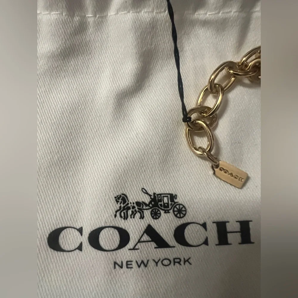 Coach Gold Chain Necklace - Picture 7 of 8